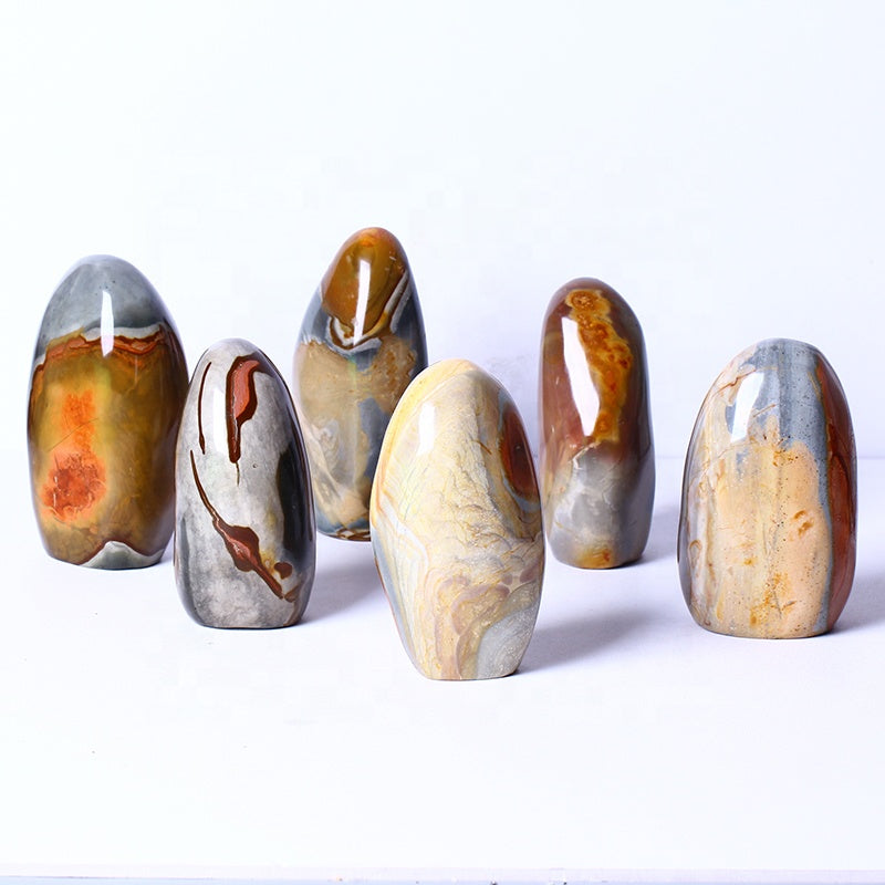 Wholesale Natural Healing Ocean stone Free Form Reiki Raw Gemstone Polychrome Jasper Rough Stone For Decoration