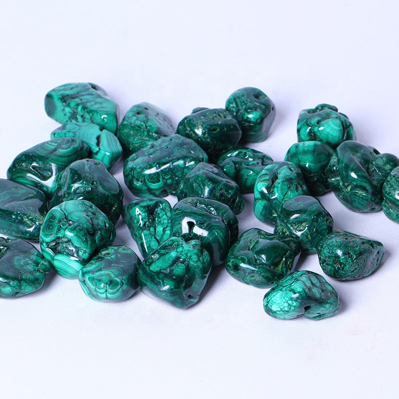 Wholesale High Quality Natural Polished Rough Energy Stones Malachite Tumble Stone Crystal Crafts Gemstone For Home Decoration