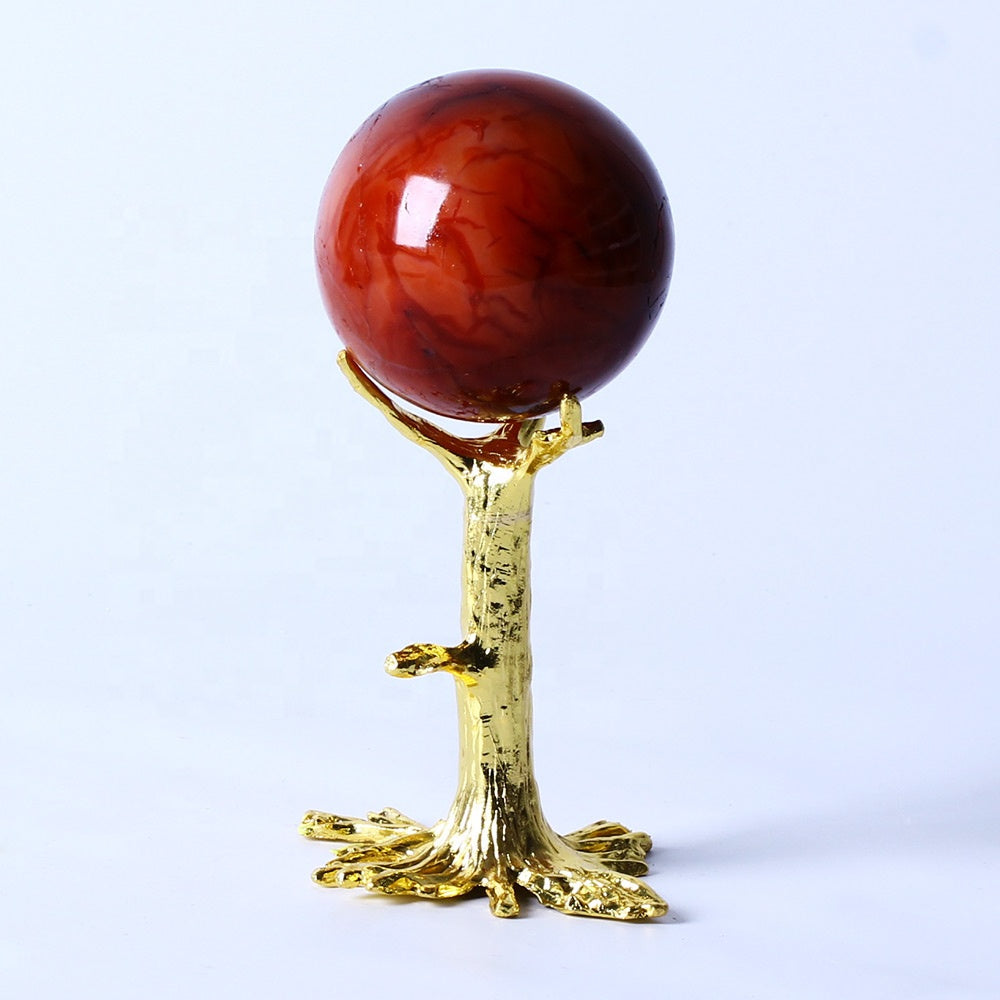 Crystal Ball Red Agate Sphere Carnelian Sphere for Home Decoration Wholesale High Quality Polished Healing Quartz Natural CN;JIA