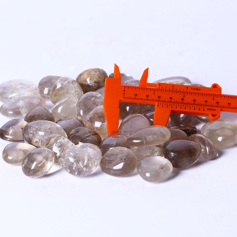 Wholesale Natural Polished Rough Smoky Tumbled Stones Crystal Crafts Product For Home Decoration