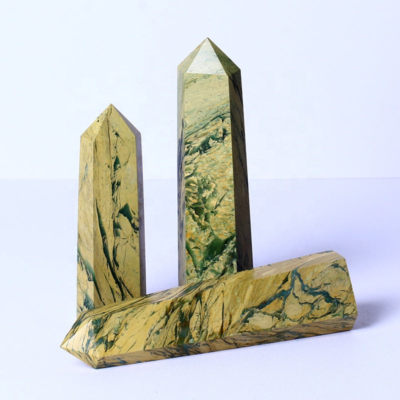 Wholesale Natural Healing Crystal Stones Raw Gemstone Healing Polished Wand Phoenix Onyx Tower Crafts Quartz Points For De