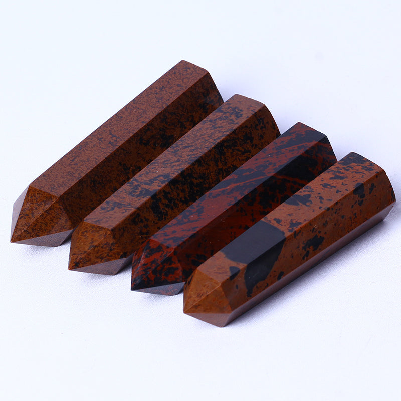 Wholesale Natural Crystal Wand Red Obsidian Tower Point Quartz Druzy Crystal For Home Decoration