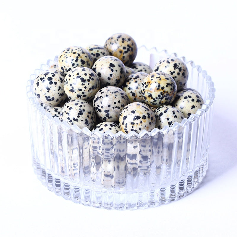 Wholesale High Quality Natural Crystal Ball Healing Stones Small Dalmatian Jasper Sphere For Gifts And Decoration