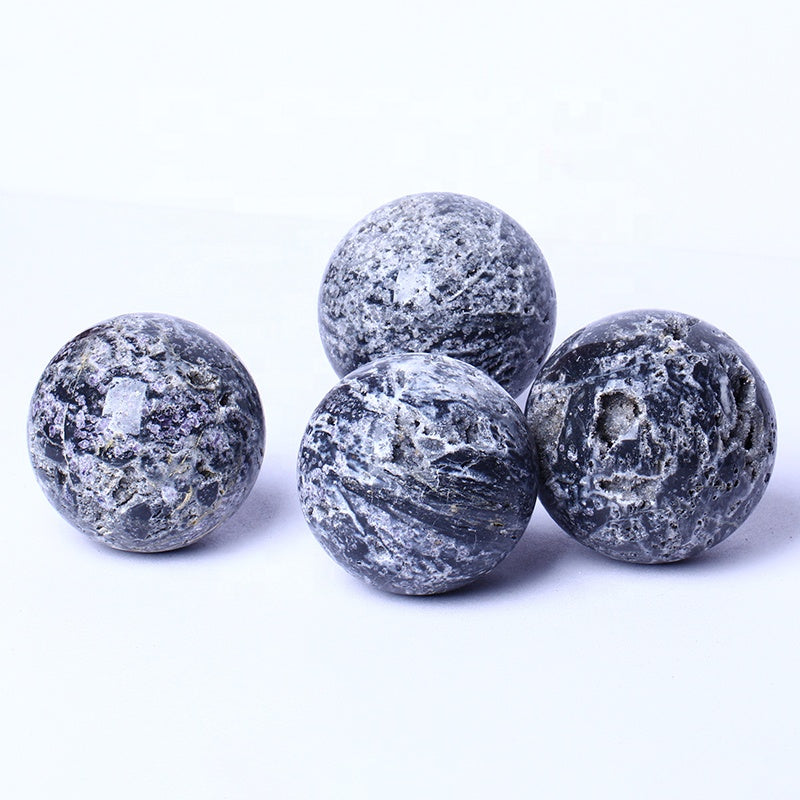 Wholesale Natural Healing Crystal Ball Polished Druzy Sphalerite Crystal Sphere Crystal Crafts For Home Decoration