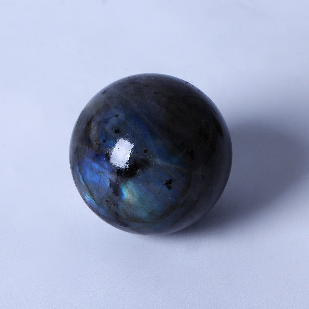 Flashing Mini Labradorite Sphere Mineral Crystal Quartz Ball Healing Stones Top Quality Natural Home Decoration Crystal Image