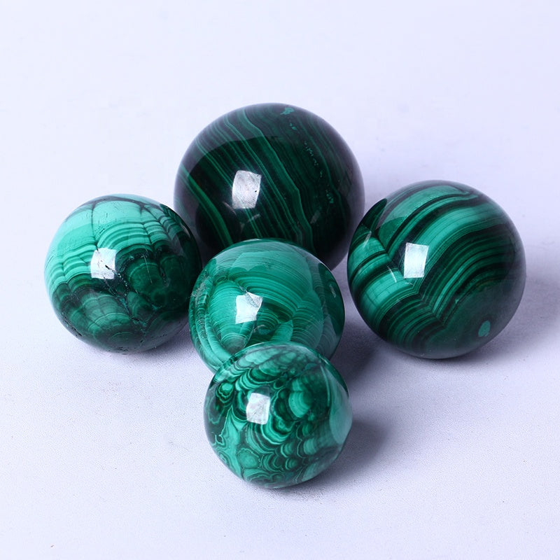 Wholesale High Quality Healing Quartz Crystal Malachite Sphere Ball Natural Gemstone Sphere For Home Decoration