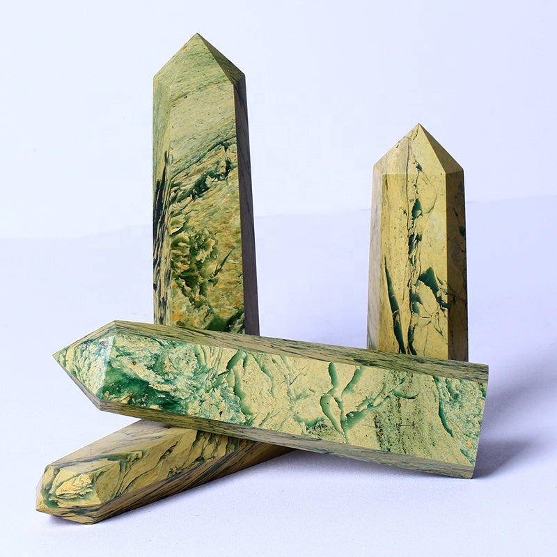 Wholesale Natural Healing Crystal Stones Raw Gemstone Healing Polished Wand Phoenix Onyx Tower Crafts Quartz Points For De
