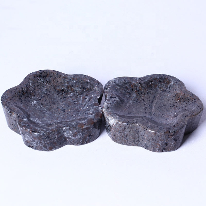 High Quality Bulk Wholesale Natural Hand Carved Healing Polished Rough Stones Crystal Crafts Yooperlite Bowl For Collection Home
