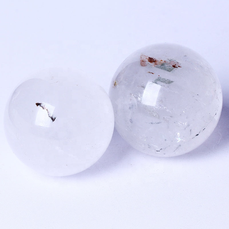 Natural High Quality Healing Gemstone Balls Natural Stone Clear Quartz Spheres Crystal For Feng Shui Home Decoration