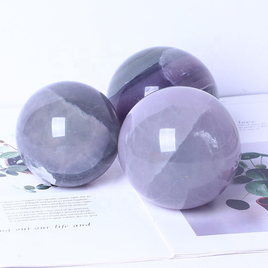 Wholesale Polished Healing Quartz Crystal ball High Quality Natural Gemstone Rainbow Fluorite Crystal Spheres For Decoration