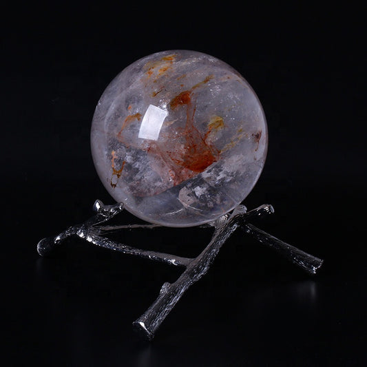 Hot Sale Wholesale High Quality Natural Polished Healing Stones Fire Quartz Crystal Sphere Crystal Crafts For Decoration