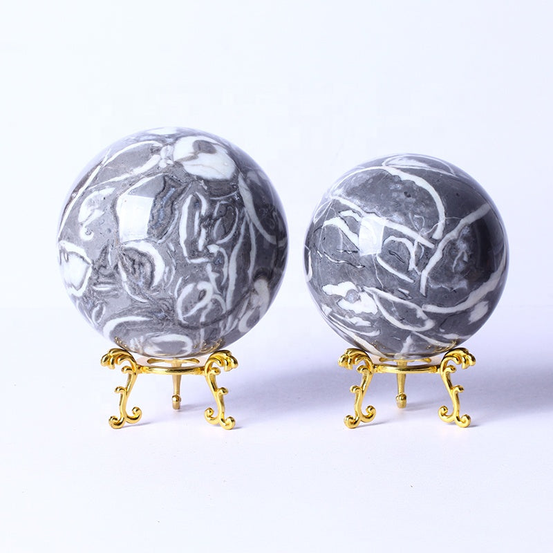 Natural High Quality Wholesale Bulk Natural Quartz Spiritual Healing Gemstone Balls Thousand Eyes Sphere For Home Decoratio