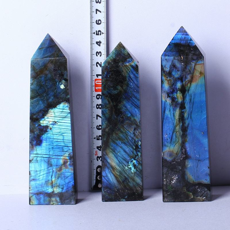Wholesale High Quality Natural Polished Energy Stones Labradorite Points Towers Crystal Crafts Gemstone For Home Decoration
