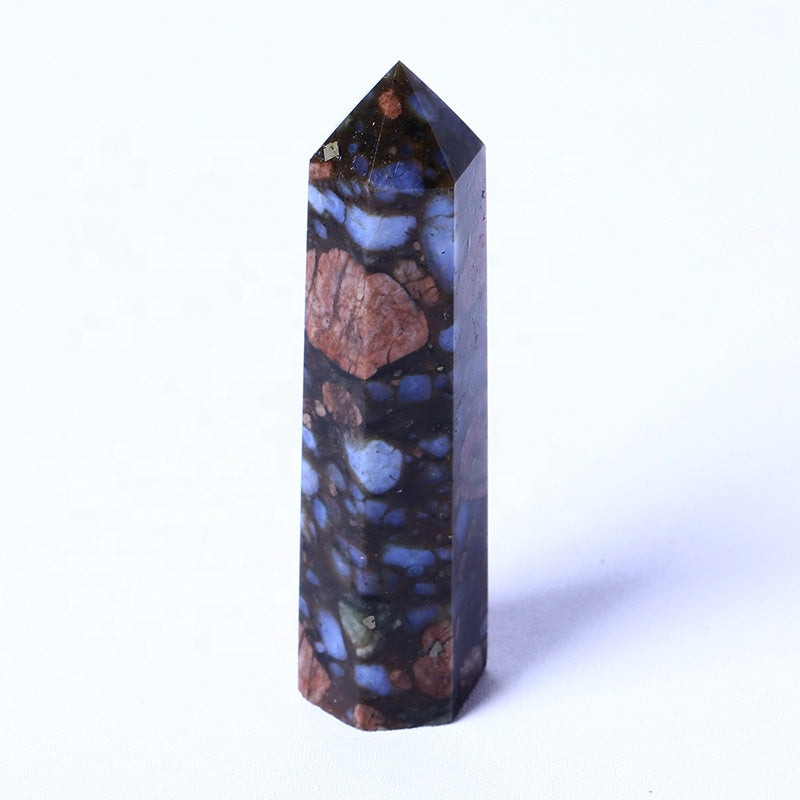 WholesaleNatural Crysta High Quality Quartz Stones Glaucophane Wands Points For Healing