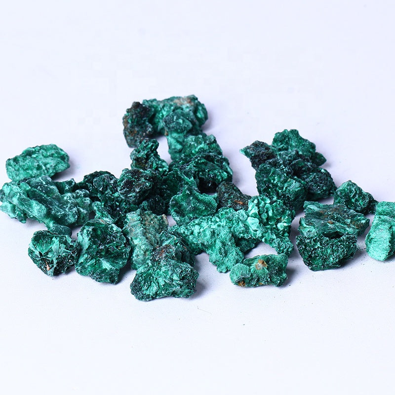 Natural High Quality Wholesale Bulk Natural Spiritual Healing Gemstone Raw Mineral Specimen Malachite Quartz Rough Stone