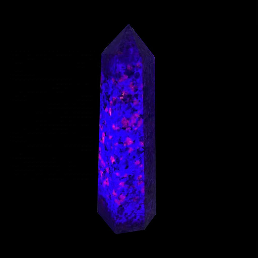 Natural Healing Crystal Obelisk Flame Stone Raw Gemstone Wand Yooperlite Tower Crystal Points For Decoration