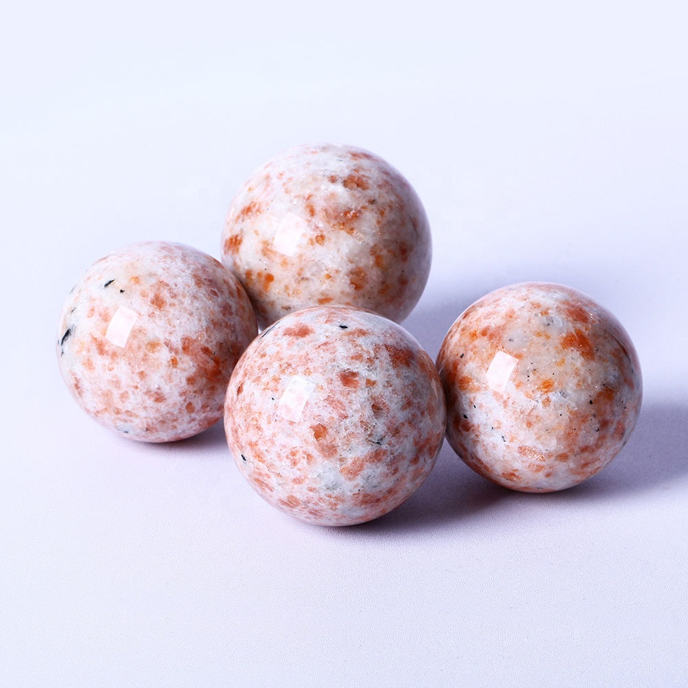 Premium Quality Crystal Craft Natural Gemstone Healing Crystal Ball Golden Strawberry Quartz Crystal Sphere For Home Decoration