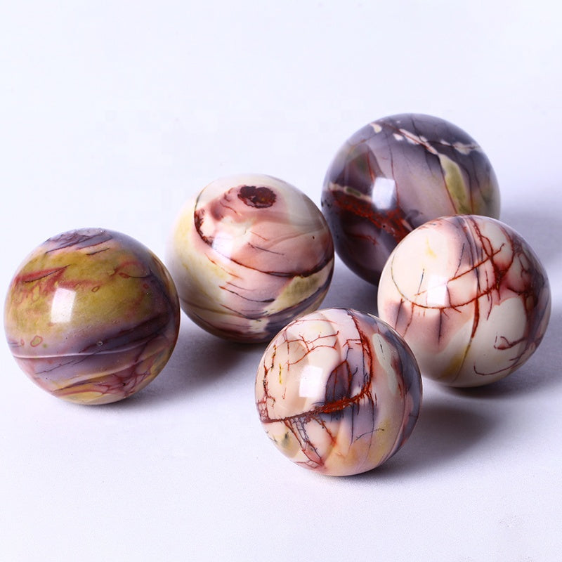 Natural High Quality Wholesale Bulk Natural Quartz Spiritual Healing Gemstone Balls Moonkite Crystal Spheres For Home Decoratio