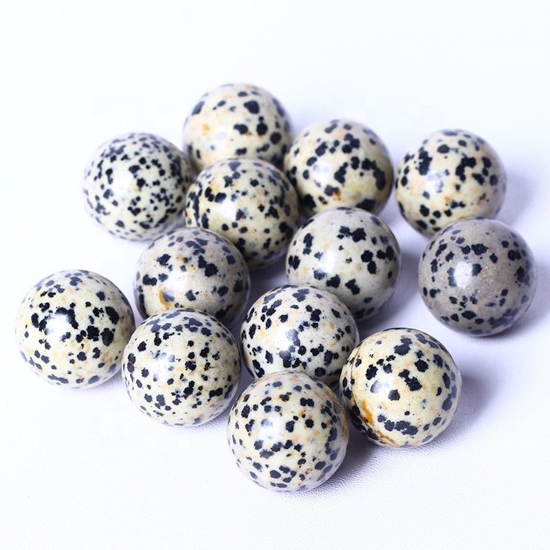 Wholesale High Quality Natural Crystal Ball Healing Stones Small Dalmatian Jasper Sphere For Gifts And Decoration