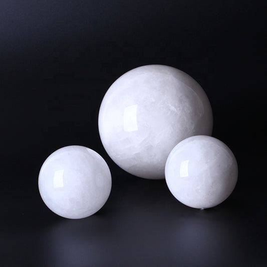 New Arrivals Clear High Quality Sphere White Crystal Healing Ball For Home Decoration