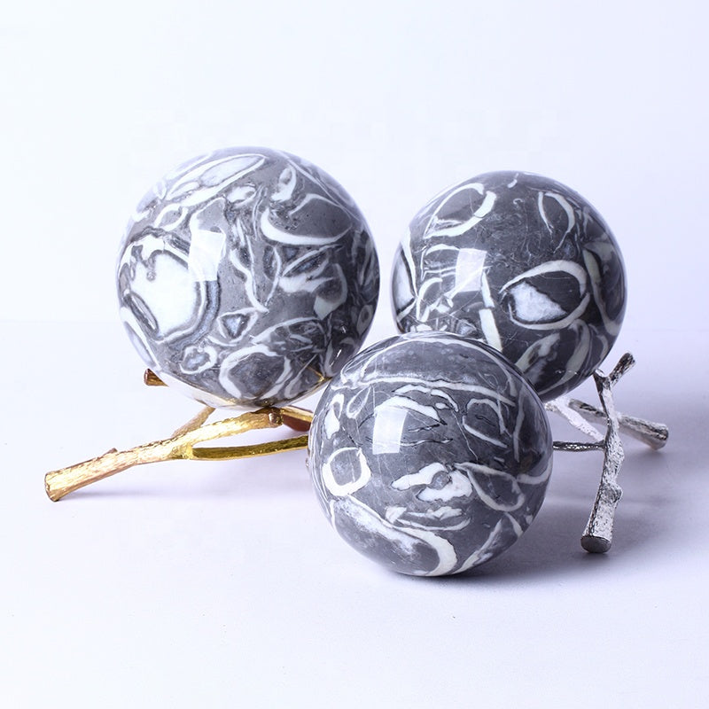 Natural High Quality Wholesale Bulk Natural Quartz Spiritual Healing Gemstone Balls Thousand Eyes Sphere For Home Decoratio