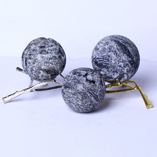 Wholesale Natural Healing Crystal Ball Polished Druzy Sphalerite Crystal Sphere Crystal Crafts For Home Decoration