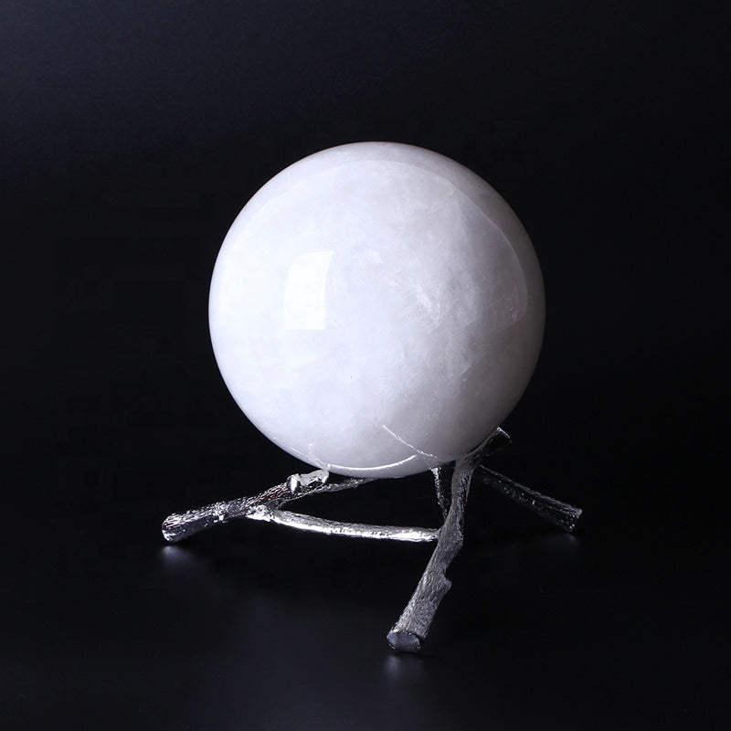 New Arrivals Clear High Quality Sphere White Crystal Healing Ball For Home Decoration
