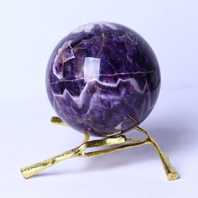 Wholesale Bulk Natural Healing Stones Brazil Uruguay Dream Amethyst Sphere Huge Size Balls Crystal Crafts For Decoration
