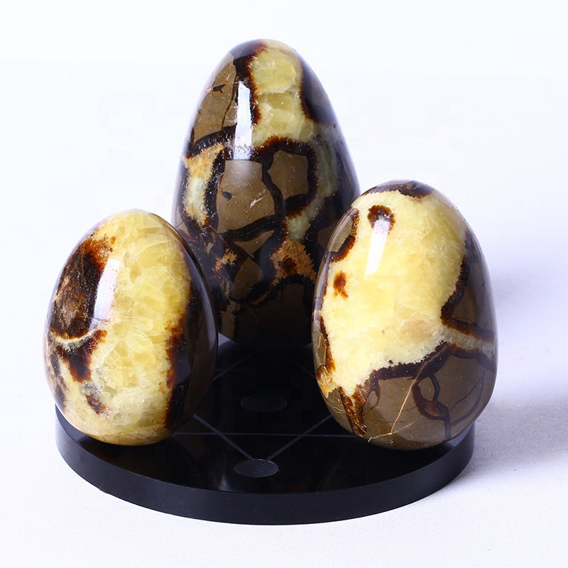 Septarium Quartz Egg Stone Wholesale Healing Natural Home Decoration Crystal Image Folk Art Polished
