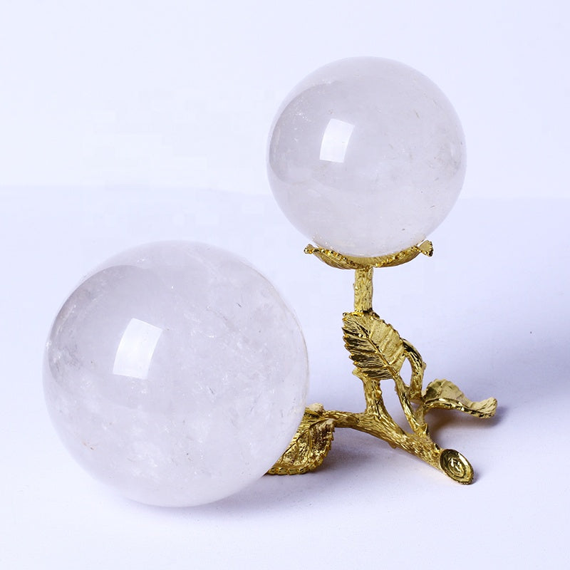 Natural High Quality Healing Gemstone Balls Natural Stone Clear Quartz Spheres Crystal For Feng Shui Home Decoration