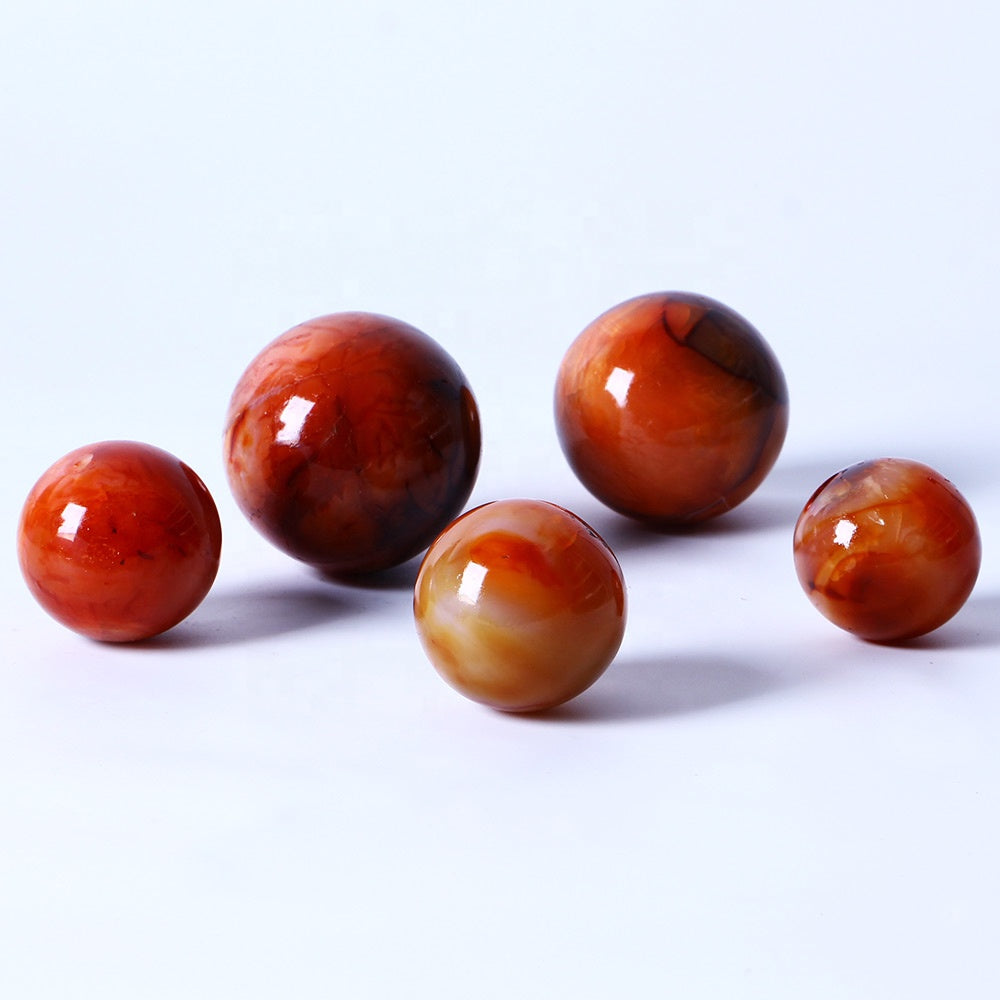 Crystal Ball Red Agate Sphere Carnelian Sphere for Home Decoration Wholesale High Quality Polished Healing Quartz Natural CN;JIA