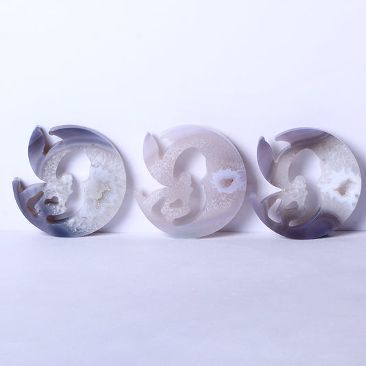 High Quality Wholesale Natural Gemstone Healing Crystal Handmade Carvings Agete Beautiful Faery Crystal For Collection Home