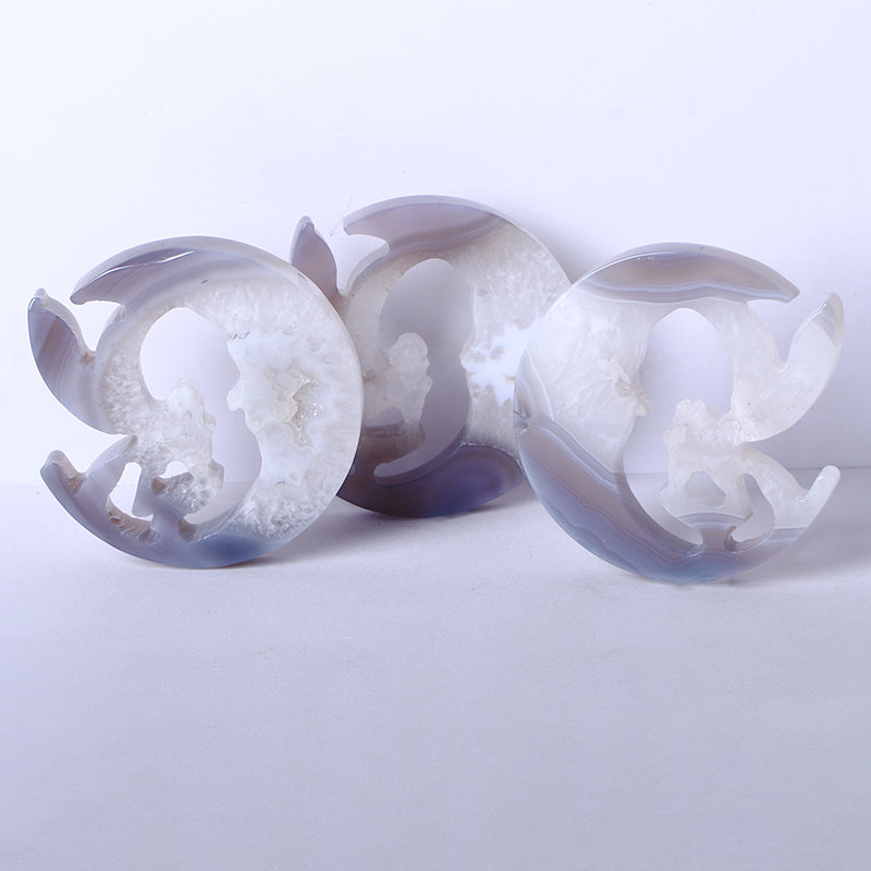 High Quality Wholesale Natural Gemstone Healing Crystal Handmade Carvings Agete Beautiful Faery Crystal For Collection Home