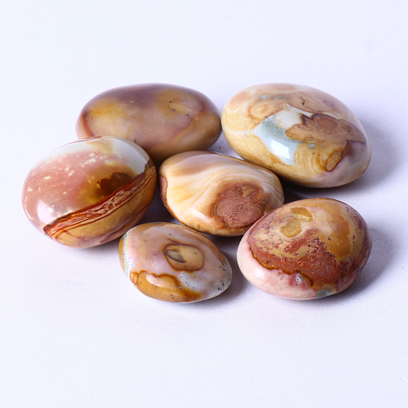 Wholesale Natural Crystal Quartz Palm Healing Stone Ocean Stone Palm Stone Polychrome Jasper Palm For Decoration