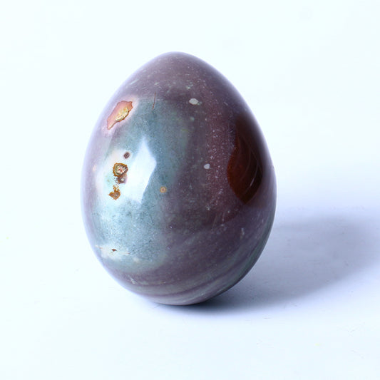 Reiki Gemstone Polychrome Eggs for Gifts Arrival Healing Crystal Jasper Eggs Collectible Decorative Ocean Stone New Folk Art