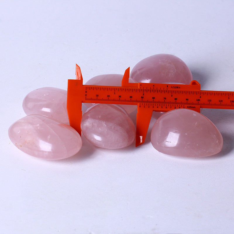 High Quality Crystals Wholesale Bulk Natural Healing Stones Rose Quartz Palm Stone Pink Crystal For Fengshui