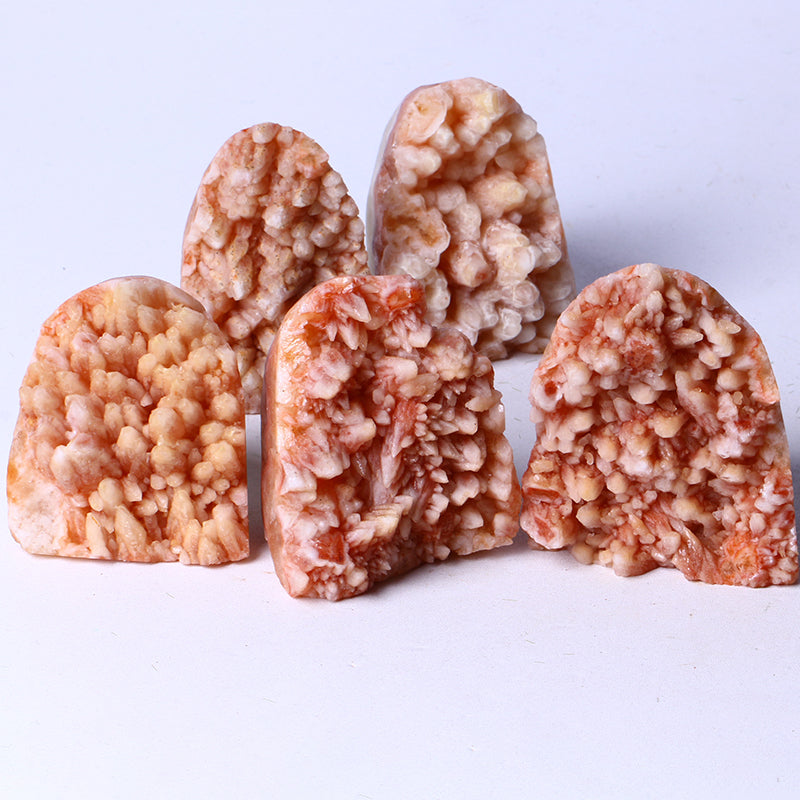 Wholesale Healing Minerals Natural Quartz Peach Stilbite Cluster For Spiritual Gifts High Quality